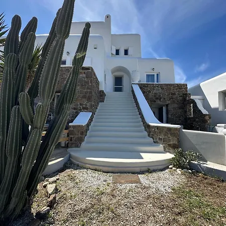 Myconian Unique Villa In Marathi , 130Sqm - 4People ,Shisha Place ,Secured Free Parking, Party Place - Terrace For Dinner & Sunset Photoshooting - Elenas Hospitality - * Mykonos Town